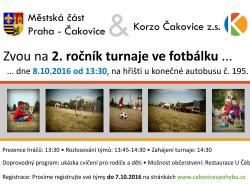 Fotbalový turnaj (2. ročník) - 8.10. od 13:30